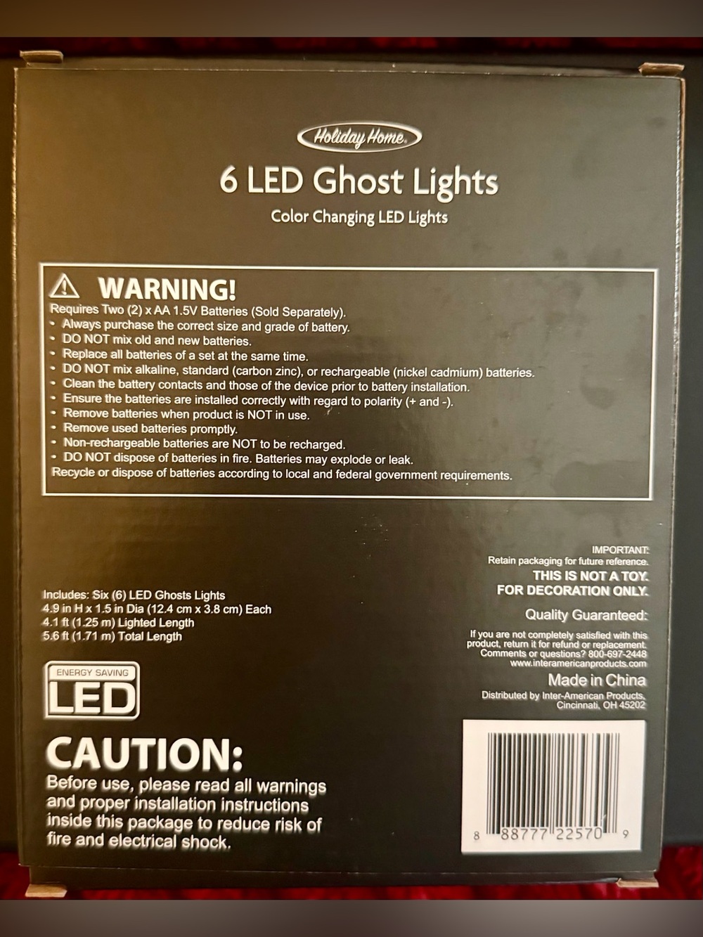 👻 Holiday Home Color-Changing LED Ghost String Lights - Multi Color - Picture 2 of 2